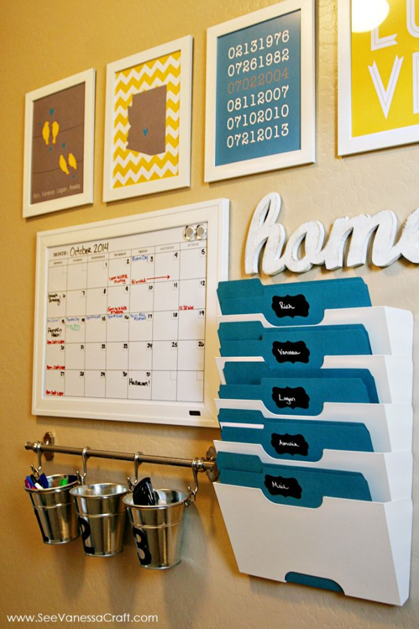 20 Amazing Home Command Center Ideas - Chic Home Life